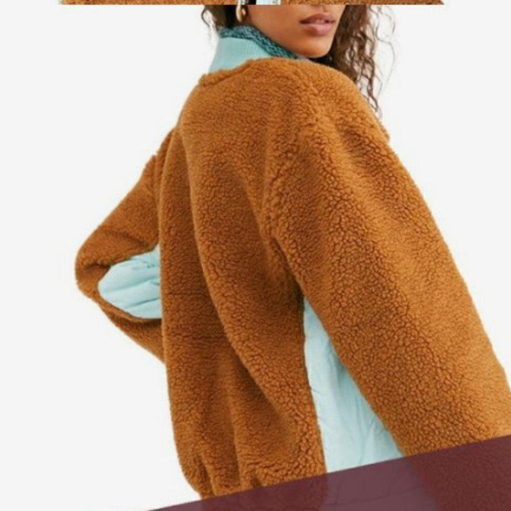 We the Free oversized Sherpa jacket coat BOHO - Picture 3 of 7